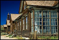 Main street row, Ghost Town, Bodie State Park. California, USA ( color)