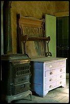 Interior furnishings, Ghost Town, Bodie State Park. California, USA