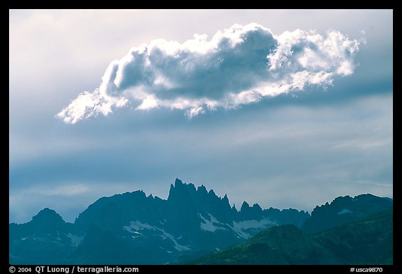 Cloud above the Minarets. California, USA