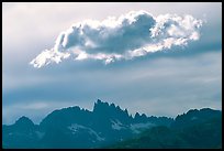 Cloud above the Minarets. California, USA ( color)