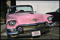 Classic Pink car, Bishop. California, USA