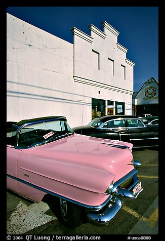 Classic Pink Cadillac, Bishop. California, USA (color)
