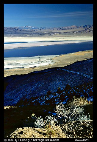Owens Lake, Argus and Panamint Ranges, afternoon. California, USA (color)