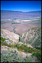 Owens Valley seen from the Sierra Nevada mountains. California, USA