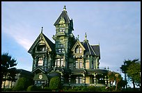 Carson Mansion on M Street, Eureka. California, USA (color)