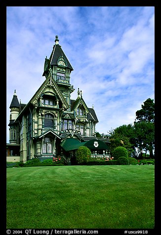 Victorian Carson Mansion, Eureka. California, USA (color)