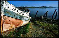 Boat and Bay near Eureka. California, USA