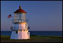 Lighthouse at sunset, Shelter Cove, Lost Coast. California, USA (color)