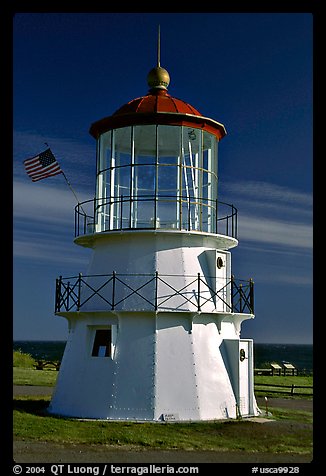 Lighthouse, Shelter Cove, Lost Coast. California, USA (color)