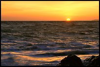 Sunset. Point Reyes National Seashore, California, USA (color)