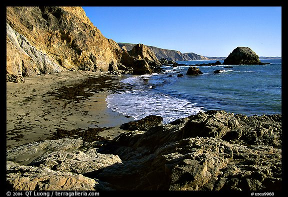 McClures Beach, afternoon. Point Reyes National Seashore, California, USA