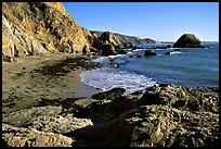 McClures Beach, afternoon. Point Reyes National Seashore, California, USA (color)