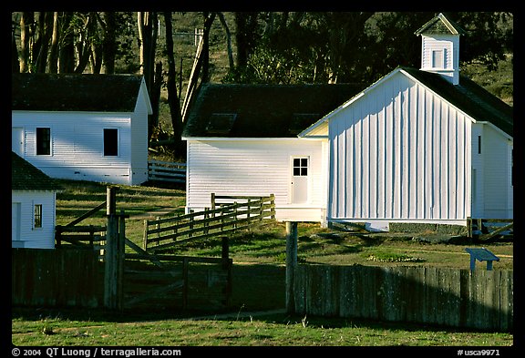 Historic Farmhouse. Point Reyes National Seashore, California, USA