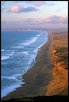 Point Reyes Beach, sunset. Point Reyes National Seashore, California, USA ( color)