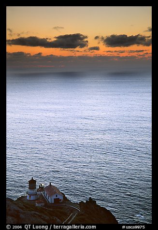 Point Reyes Lighthouse, sunset. Point Reyes National Seashore, California, USA