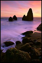 Seastacks, Rodeo Beach, Sunset. California, USA ( color)