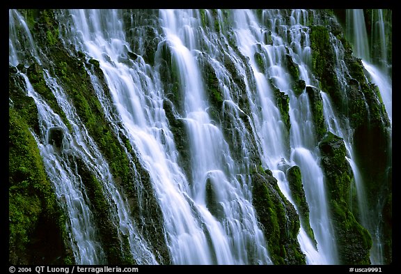 Close-up of Burney Falls, McArthur-Burney Falls Memorial State Park. California, USA