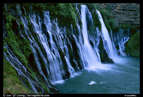 Burney Falls, McArthur-Burney Falls Memorial State Park. California, USA (color)