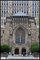 Sterling Library in gothic style. Yale University, New Haven, Connecticut, USA