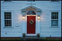 Facade of historic house, Essex. Connecticut, USA (color)