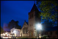 Church at night, Essex. Connecticut, USA ( color)