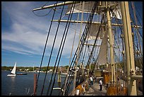 Aboard the Charles Morgan ship. Mystic, Connecticut, USA ( color)