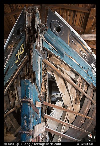 Prow of Schooner Australia. Mystic, Connecticut, USA (color)