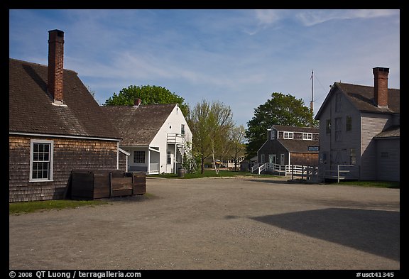 Maritime village. Mystic, Connecticut, USA (color)