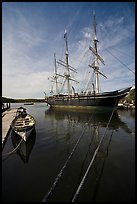 Charles W Morgan 1841 wooden whaleship. Mystic, Connecticut, USA