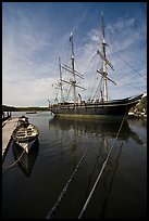 Charles W Morgan 1841 wooden whaleship. Mystic, Connecticut, USA (color)