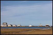 Beach houses, Connecticut River estuary, Old Saybrook. Connecticut, USA ( color)