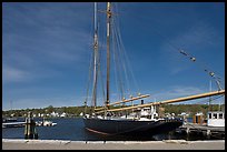 LA Dunton 19th-century fishing schooner. Mystic, Connecticut, USA