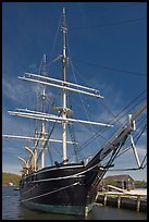 Charles W Morgan historic wooden whaleship. Mystic, Connecticut, USA