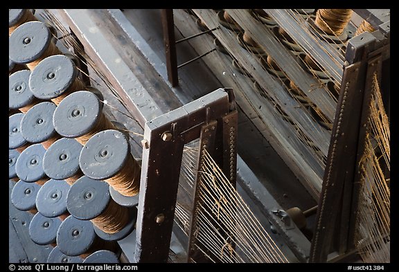 Rope manufacturing. Mystic, Connecticut, USA