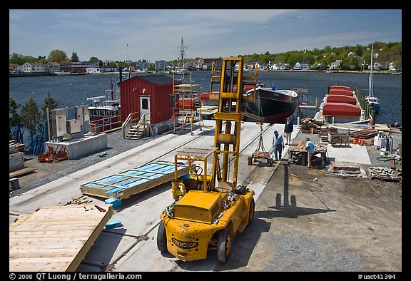 Shipyard. Mystic, Connecticut, USA (color)