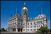 Connecticut State Capitol. Hartford, Connecticut, USA (color)