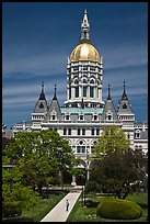 Connecticut Capitol. Hartford, Connecticut, USA (color)