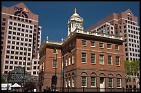 Old State House and downtown high-rise buildings. Hartford, Connecticut, USA