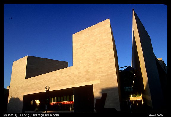 East Building of the National Gallery, designed by Pei. Washington DC, USA (color)