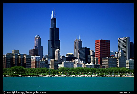 Chicago Skyline, morning. Chicago, Illinois, USA