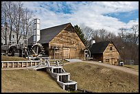 Forge and mill buildings, Saugus Iron Works National Historic Site. Massachussets, USA (color)