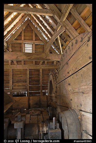 Forge interior, Saugus Iron Works National Historic Site. Massachussets, USA (color)