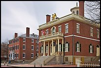 Custom House, 1819, Salem Maritime National Historic Site. Salem, Massachussets, USA (color)