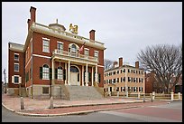 Custom House and Hawkes House, Salem Maritime National Historic Site. Salem, Massachussets, USA (color)
