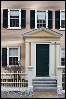 Entrance door, Hawkes House, Salem Maritime National Historic Site. Salem, Massachussets, USA