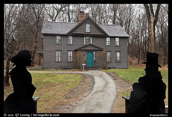 Louisa May Alcott Orchard House, Concord. Massachussets, USA (color)