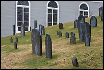 Cemetery and church, Concord. Massachussets, USA ( color)