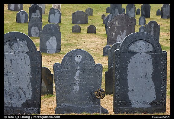 Headstones, Concord. Massachussets, USA