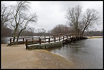 North Bridge over Concord River, Minute Man National Historical Park. Massachussets, USA ( color)