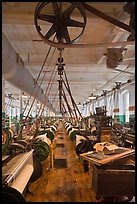 Northrop loom manufactured by Draper Corporation in the textile museum, Lowell National Historical Park. Massachussets, USA